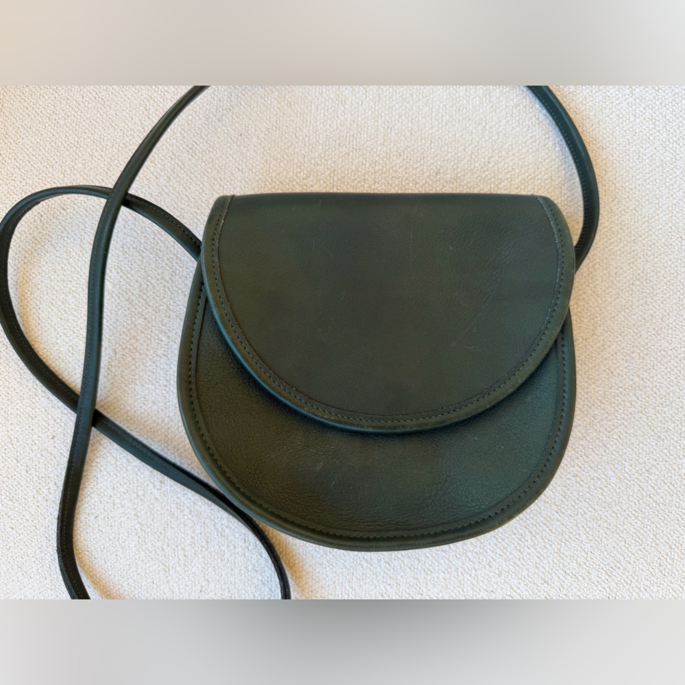 RARE Coach vintage green leather crossbody bag - Picture 4 of 16